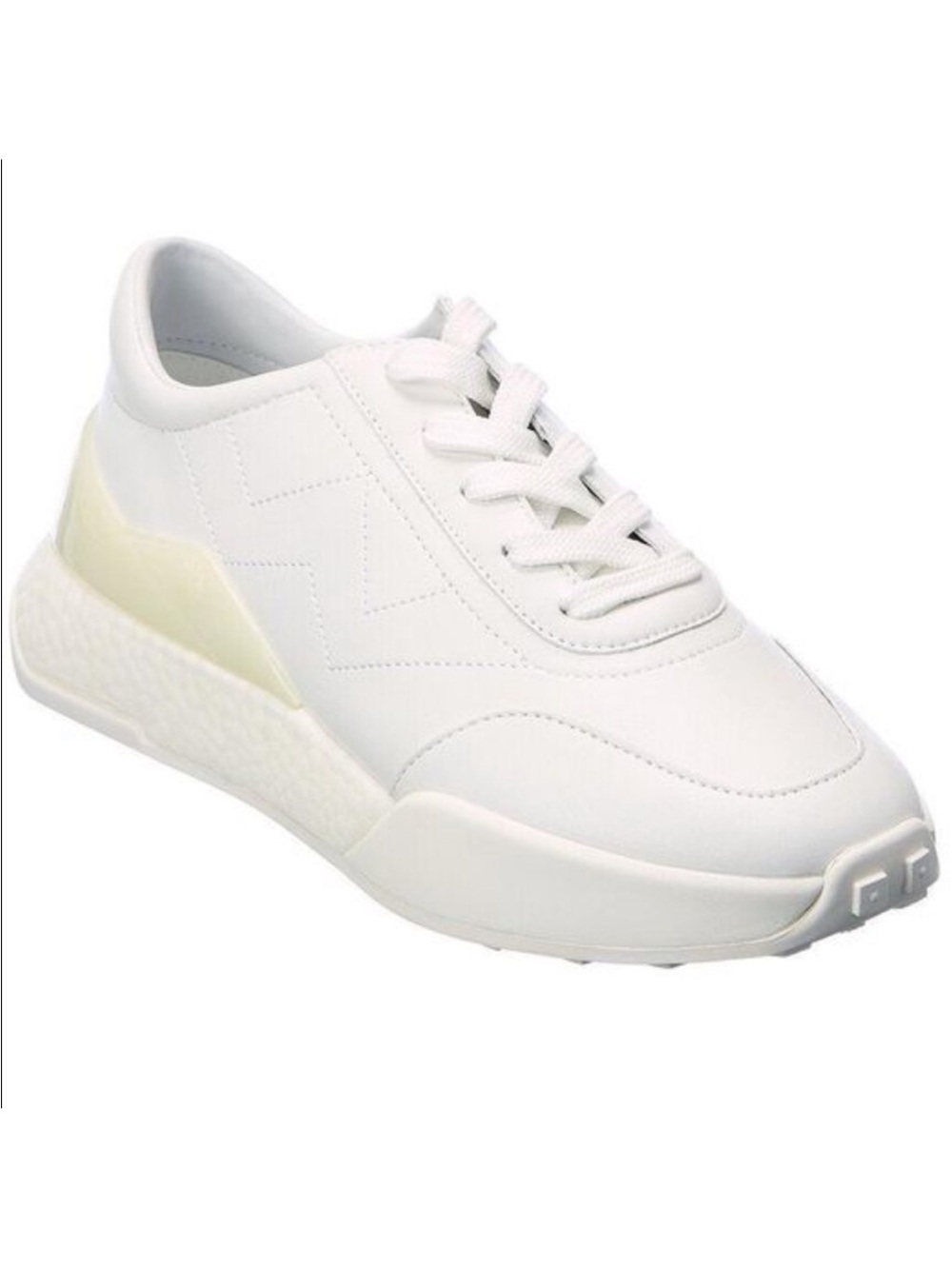 Stuart Weitzman Dodie leather sneakers in white size 7 B NEW